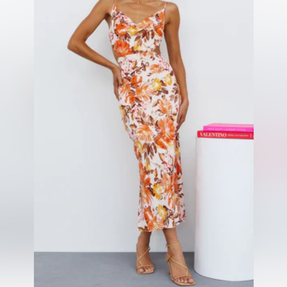 Hello Molly Tropical Punch Midi Dress - Size Small